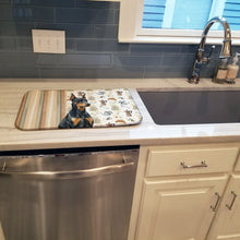 Load image into Gallery viewer, Doberman Pinscher Coffee Bar Dish Drying Mat