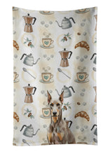 Load image into Gallery viewer, Fawn Doberman Pinscher Coffee Bar Kitchen Towel