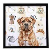 Load image into Gallery viewer, Dogue de Bordeaux Coffee Bar Framed Metal Print