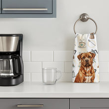Load image into Gallery viewer, Mahogany Dogue de Bordeaux Coffee Bar Kitchen Towel