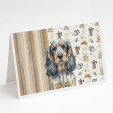 Load image into Gallery viewer, Blue Roan &amp; Tan English Cocker Spaniel Coffee Bar Greeting Cards Pack of 8