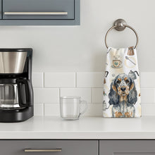 Load image into Gallery viewer, Blue Roan &amp; Tan English Cocker Spaniel Coffee Bar Kitchen Towel