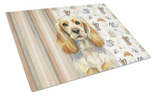 Load image into Gallery viewer, Lemon Roan English Cocker Spaniel Coffee Bar Glass Cutting Board