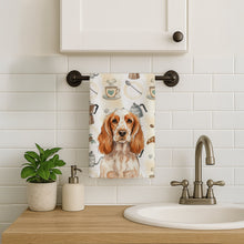 Load image into Gallery viewer, Orange Roan English Cocker Spaniel Coffee Bar Kitchen Towel