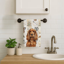 Load image into Gallery viewer, Red English Cocker Spaniel Coffee Bar Kitchen Towel