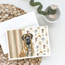 Load image into Gallery viewer, Brindle English Mastiff Coffee Bar Greeting Cards Pack of 8