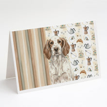 Load image into Gallery viewer, Liver Belton English Setter Coffee Bar Greeting Cards Pack of 8