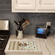 Load image into Gallery viewer, Liver Belton English Setter Coffee Bar Glass Cutting Board