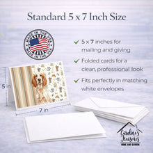 Load image into Gallery viewer, Orange Belton English Setter Coffee Bar Greeting Cards Pack of 8
