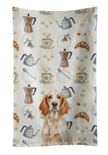 Load image into Gallery viewer, Orange Belton English Setter Coffee Bar Kitchen Towel