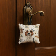 Load image into Gallery viewer, Tricolor English Setter Coffee Bar Hanging Square Fabric Ornament 3.5 × 3.5