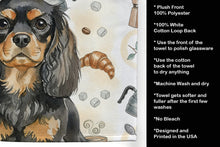 Load image into Gallery viewer, Black and Tan English Toy Spaniel Coffee Bar Kitchen Towel