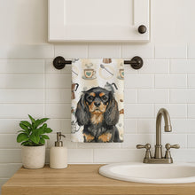 Load image into Gallery viewer, Black and Tan English Toy Spaniel Coffee Bar Kitchen Towel