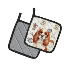 Load image into Gallery viewer, Blenheim English Toy Spaniel Coffee Bar Pair of Pot Holders
