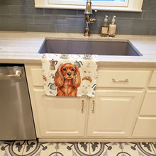 Load image into Gallery viewer, Ruby English Toy Spaniel Coffee Bar Kitchen Towel