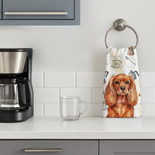 Load image into Gallery viewer, Ruby English Toy Spaniel Coffee Bar Kitchen Towel