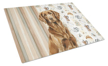 Load image into Gallery viewer, Liver Flat-Coated Retriever Coffee Bar Glass Cutting Board