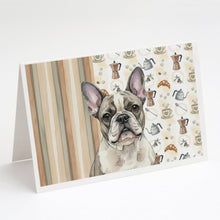 Load image into Gallery viewer, Pied French Bulldog Coffee Bar Greeting Cards Pack of 8