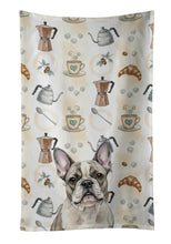 Load image into Gallery viewer, Pied French Bulldog Coffee Bar Kitchen Towel