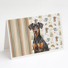 Load image into Gallery viewer, German Pinscher Coffee Bar Greeting Cards Pack of 8