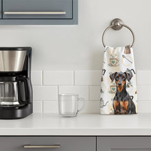 Load image into Gallery viewer, German Pinscher Coffee Bar Kitchen Towel