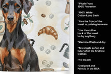 Load image into Gallery viewer, German Pinscher Coffee Bar Kitchen Towel