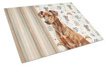 Load image into Gallery viewer, Red German Pinscher Coffee Bar Glass Cutting Board