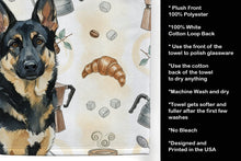 Load image into Gallery viewer, Black and Tan German Shepherd Coffee Bar Kitchen Towel