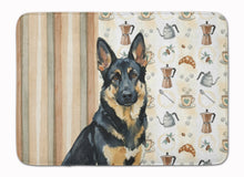 Load image into Gallery viewer, Black and Tan German Shepherd Coffee Bar Memory Foam Kitchen Mat