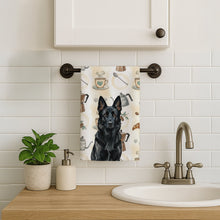 Load image into Gallery viewer, Black German Shepherd Coffee Bar Kitchen Towel