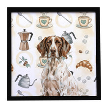 Load image into Gallery viewer, German Shorthaired Pointer Coffee Bar Framed Metal Print