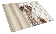 Load image into Gallery viewer, Roan German Wirehaired Pointer Coffee Bar Glass Cutting Board