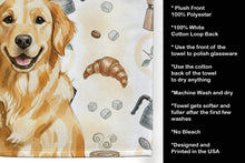 Load image into Gallery viewer, Golden Retriever Coffee Bar Kitchen Towel