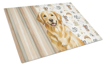 Load image into Gallery viewer, Golden Retriever Coffee Bar Glass Cutting Board