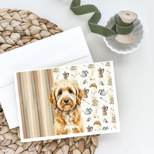 Load image into Gallery viewer, Goldendoodle Coffee Bar Greeting Cards Pack of 8