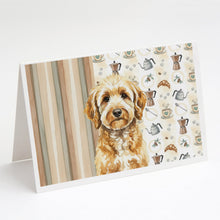 Load image into Gallery viewer, Goldendoodle Coffee Bar Greeting Cards Pack of 8