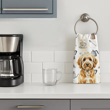 Load image into Gallery viewer, Goldendoodle Coffee Bar Kitchen Towel