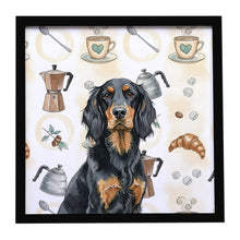 Load image into Gallery viewer, Gordon Setter Coffee Bar Framed Metal Print
