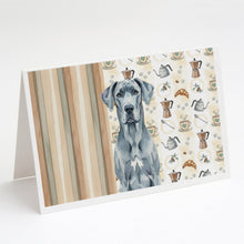 Load image into Gallery viewer, Blue Great Dane Coffee Bar Greeting Cards Pack of 8