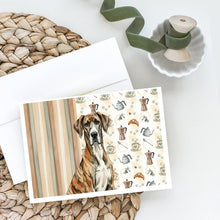 Load image into Gallery viewer, Brindle Great Dane Coffee Bar Greeting Cards Pack of 8