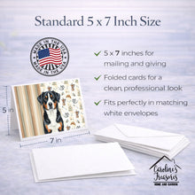 Load image into Gallery viewer, Greater Swiss Mountain Dog Coffee Bar Greeting Cards Pack of 8