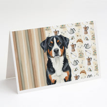 Load image into Gallery viewer, Greater Swiss Mountain Dog Coffee Bar Greeting Cards Pack of 8