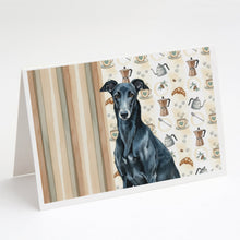 Load image into Gallery viewer, Black Greyhound Coffee Bar Greeting Cards Pack of 8