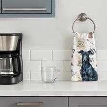 Load image into Gallery viewer, Black Greyhound Coffee Bar Kitchen Towel