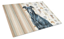 Load image into Gallery viewer, Black Greyhound Coffee Bar Glass Cutting Board