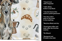 Load image into Gallery viewer, Brindle Greyhound Coffee Bar Kitchen Towel