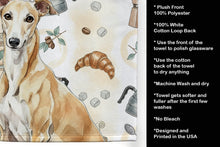 Load image into Gallery viewer, Fawn Greyhound Coffee Bar Kitchen Towel