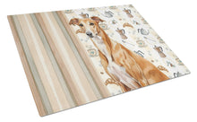 Load image into Gallery viewer, Red Greyhound Coffee Bar Glass Cutting Board