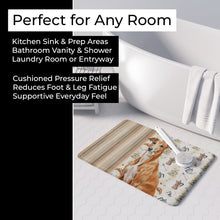 Load image into Gallery viewer, Red Greyhound Coffee Bar Memory Foam Kitchen Mat