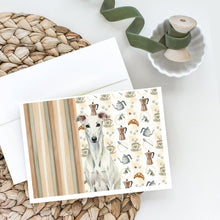 Load image into Gallery viewer, White Greyhound Coffee Bar Greeting Cards Pack of 8